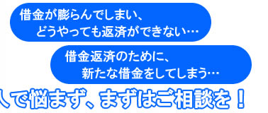 膨らんだ借金を解決